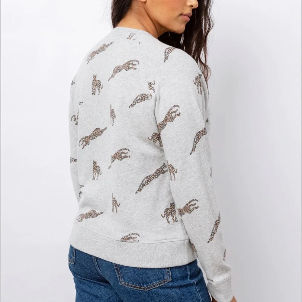 NEW • Rails • Jaguar Heather Gray Crew Neck Sweatshirt XS Womens - Picture 2 of 5